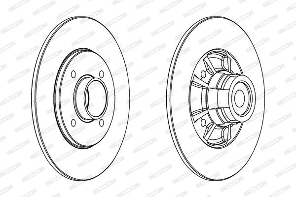 Stabdžių diskas FERODO DDF1517-1