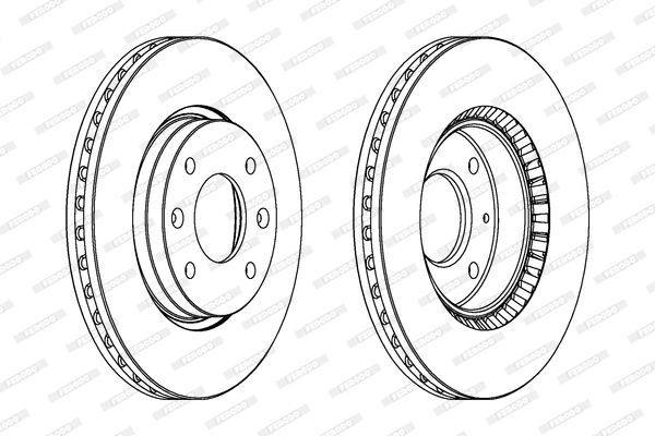 Stabdžių diskas FERODO DDF1522