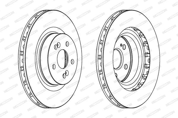 Stabdžių diskas FERODO DDF1524C-1