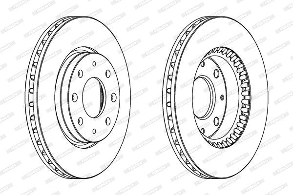 Stabdžių diskas FERODO DDF1528