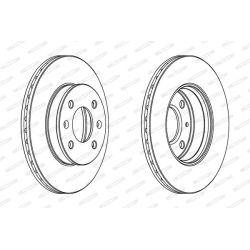 Stabdžių diskas FERODO DDF1529C