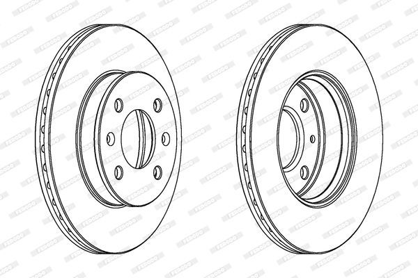 Stabdžių diskas FERODO DDF1529C