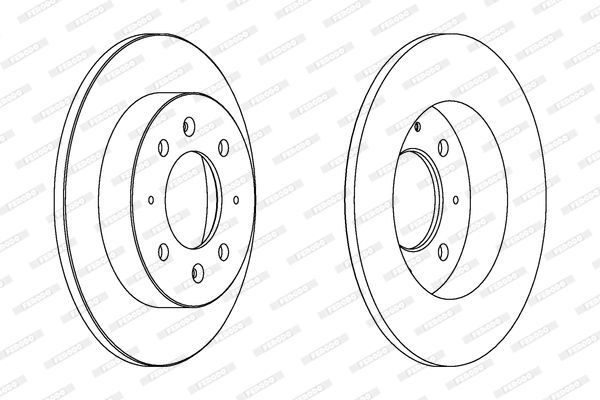 Stabdžių diskas FERODO DDF1541