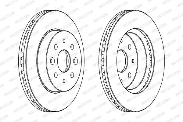 Stabdžių diskas FERODO DDF1542