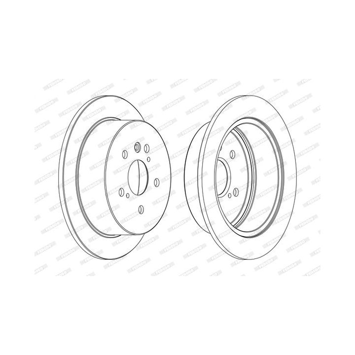 Stabdžių diskas FERODO DDF1545C