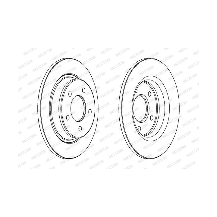 Stabdžių diskas FERODO DDF1546