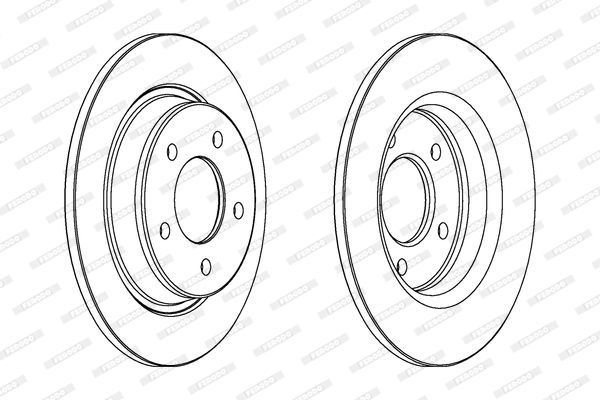 Stabdžių diskas FERODO DDF1546
