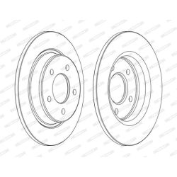 Stabdžių diskas FERODO DDF1546C