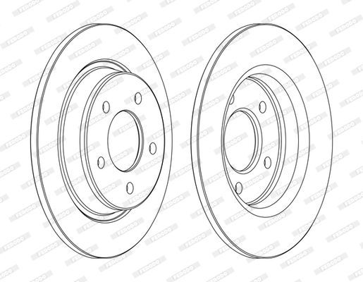 Stabdžių diskas FERODO DDF1546C