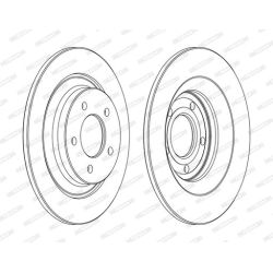 Stabdžių diskas FERODO DDF1547C