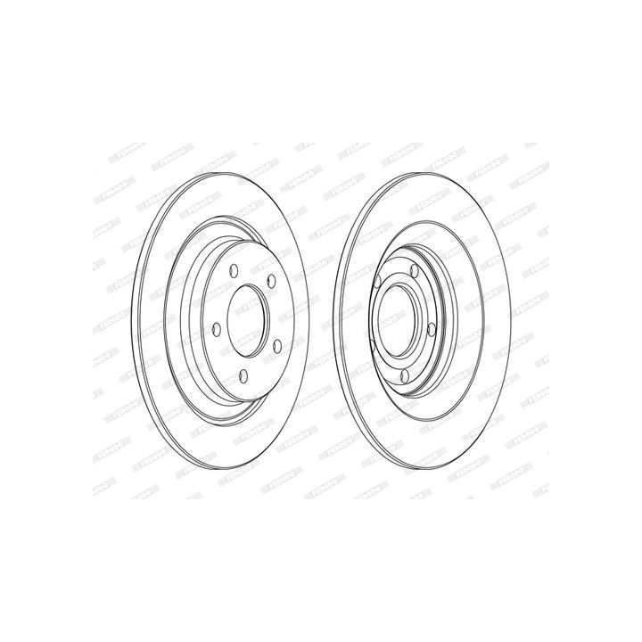 Stabdžių diskas FERODO DDF1547C