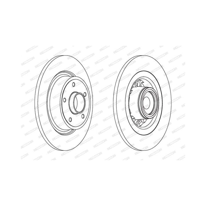 Stabdžių diskas FERODO DDF1569-1