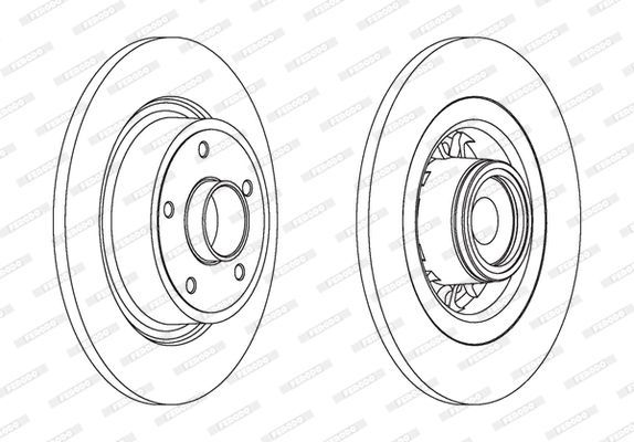 Stabdžių diskas FERODO DDF1569-1