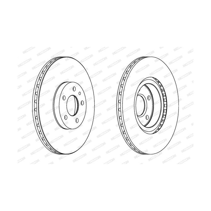 Stabdžių diskas FERODO DDF156C