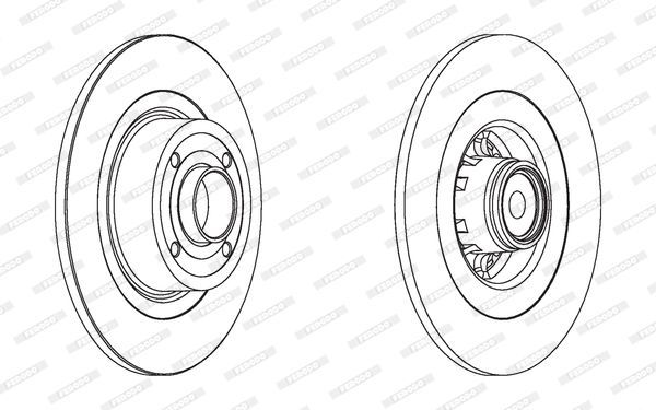 Stabdžių diskas FERODO DDF1570-1