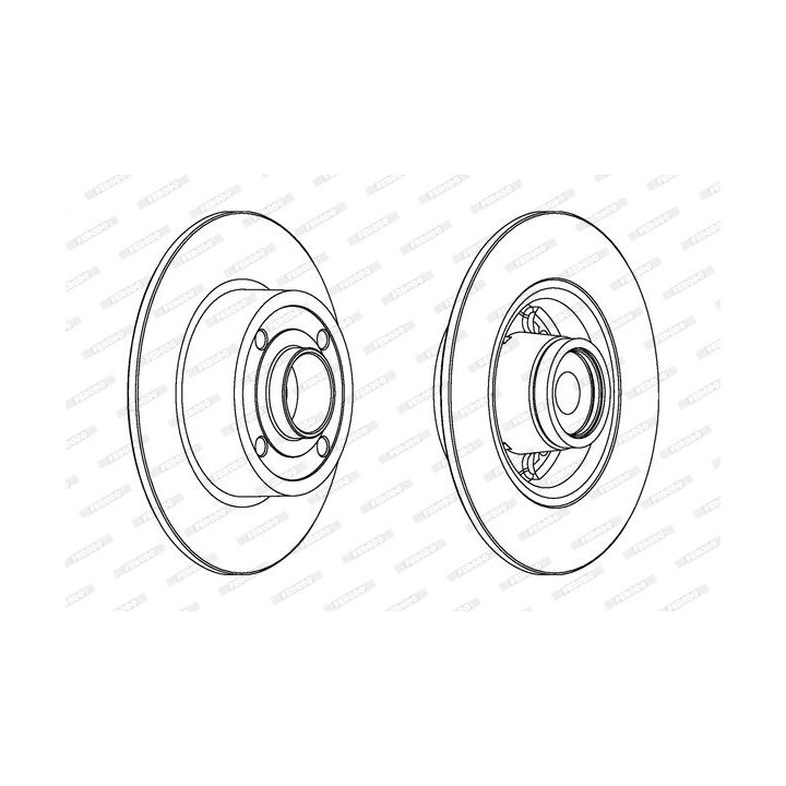 Stabdžių diskas FERODO DDF1571-1