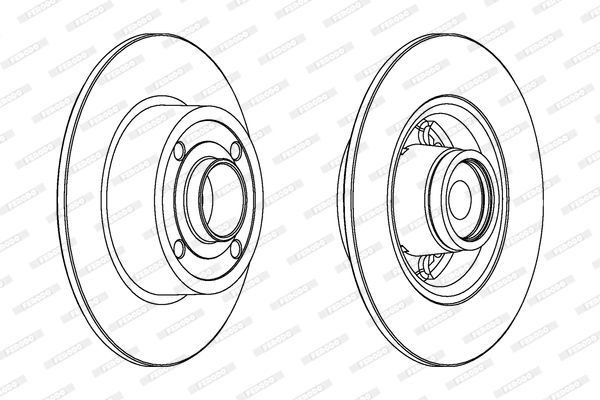 Stabdžių diskas FERODO DDF1571-1