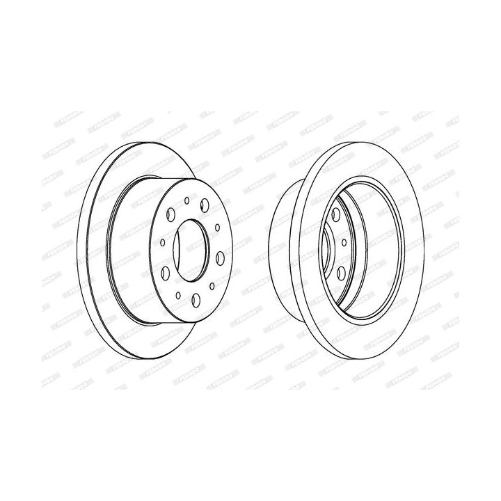 Stabdžių diskas FERODO DDF1574C