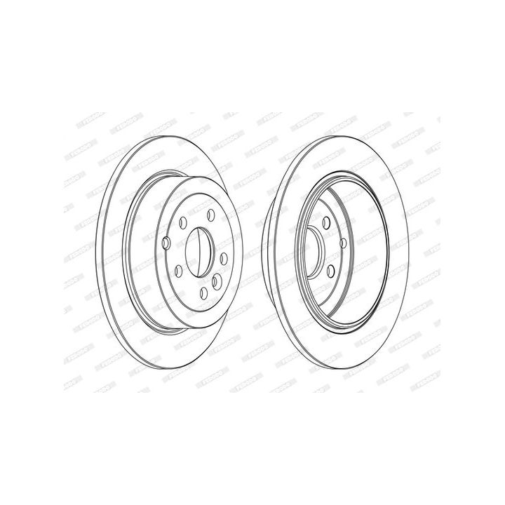 Stabdžių diskas FERODO DDF1578C