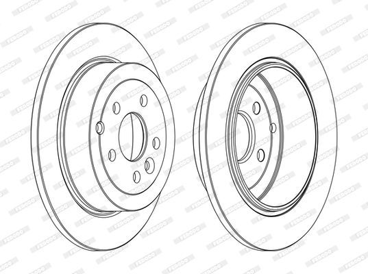 Stabdžių diskas FERODO DDF1578C