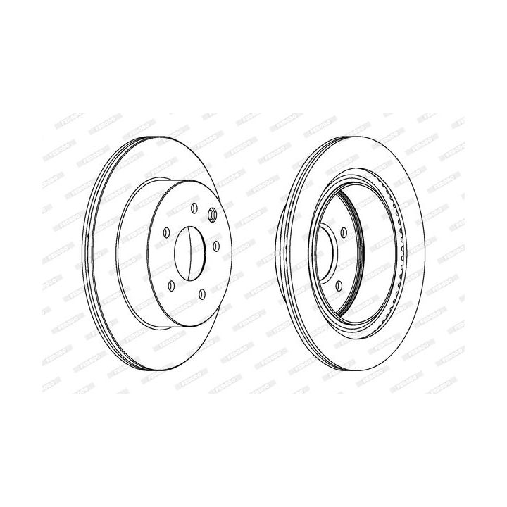 Stabdžių diskas FERODO DDF1579C