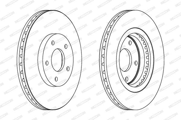 Stabdžių diskas FERODO DDF1589
