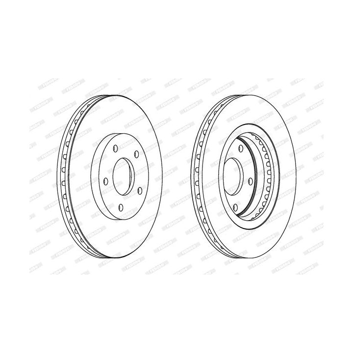 Stabdžių diskas FERODO DDF1589C