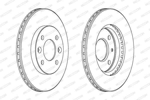 Stabdžių diskas FERODO DDF158C
