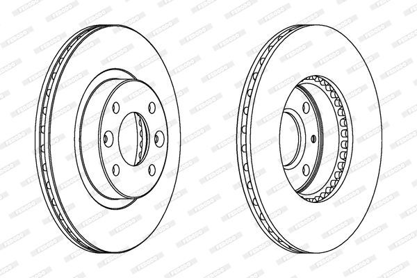 Stabdžių diskas FERODO DDF159