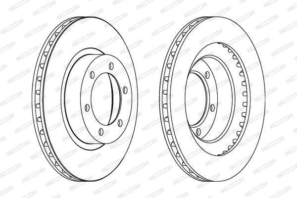 Stabdžių diskas FERODO DDF1594C