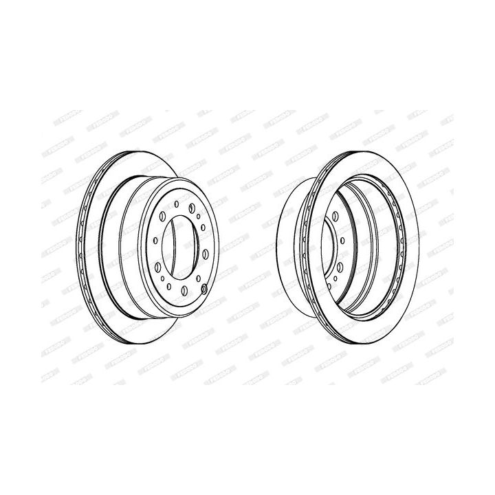 Stabdžių diskas FERODO DDF1597C-1