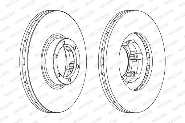 Stabdžių diskas FERODO DDF160