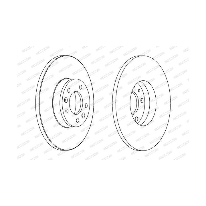 Stabdžių diskas FERODO DDF1602