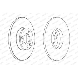 Stabdžių diskas FERODO DDF1602C