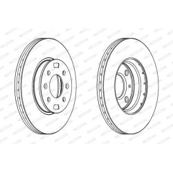 Stabdžių diskas FERODO DDF1603C