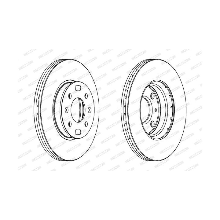 Stabdžių diskas FERODO DDF1603C
