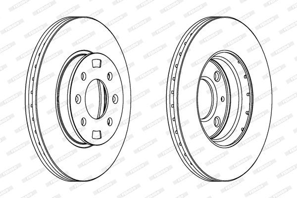 Stabdžių diskas FERODO DDF1603C