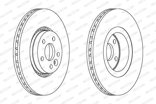 Stabdžių diskas FERODO DDF1607C-1
