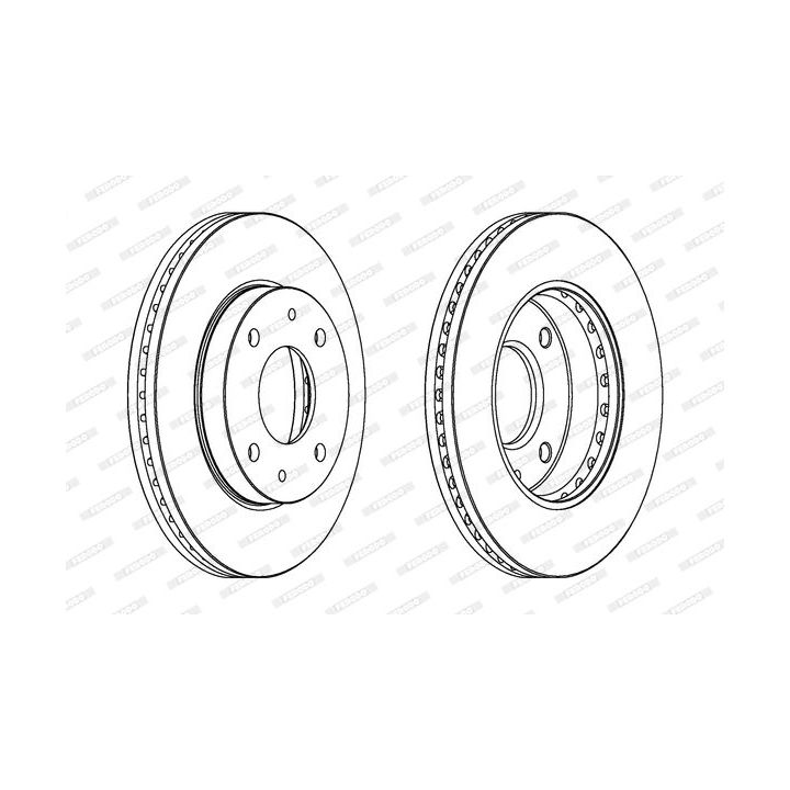 Stabdžių diskas FERODO DDF1614