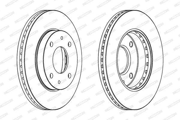 Stabdžių diskas FERODO DDF1614