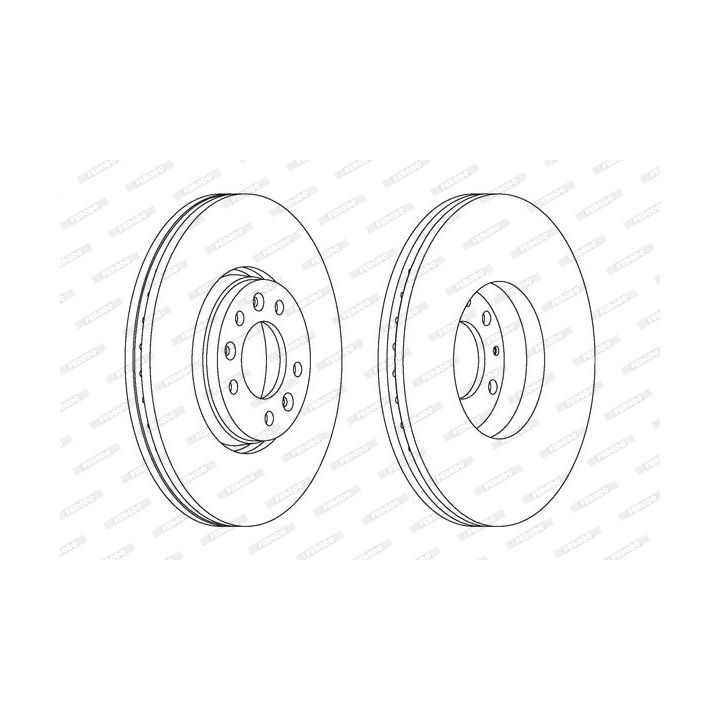 Stabdžių diskas FERODO DDF1615