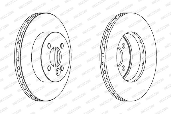 Stabdžių diskas FERODO DDF1617