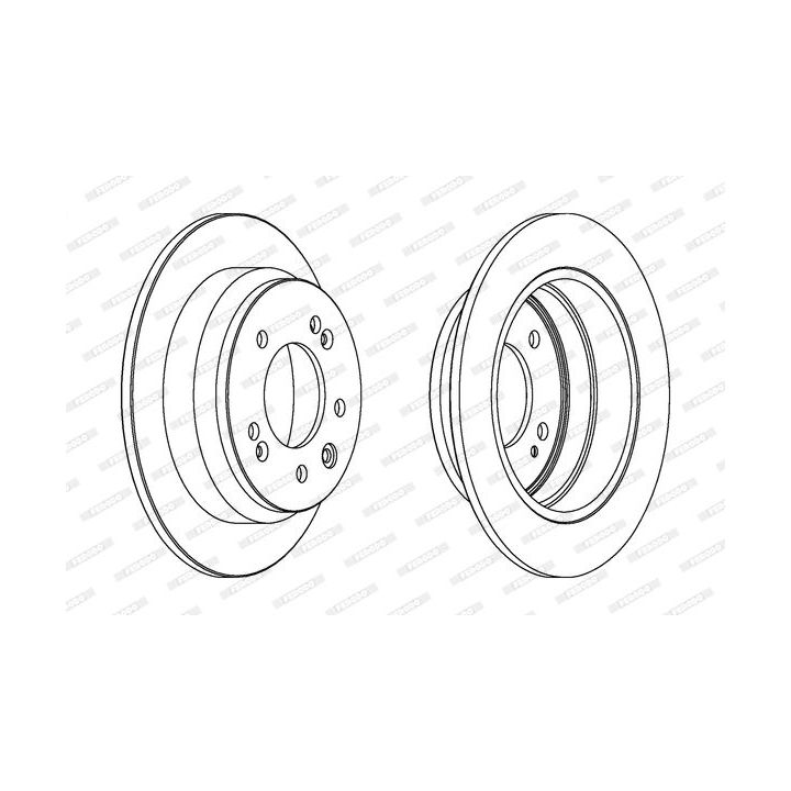 Stabdžių diskas FERODO DDF1618C