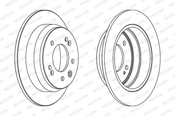 Stabdžių diskas FERODO DDF1618C