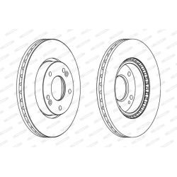 Stabdžių diskas FERODO DDF1619C