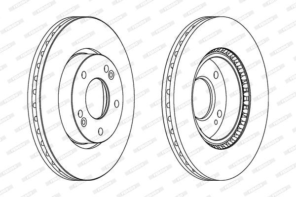 Stabdžių diskas FERODO DDF1619C