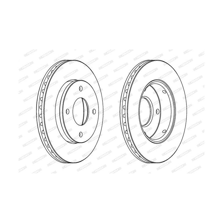 Stabdžių diskas FERODO DDF1621C
