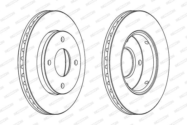 Stabdžių diskas FERODO DDF1621C