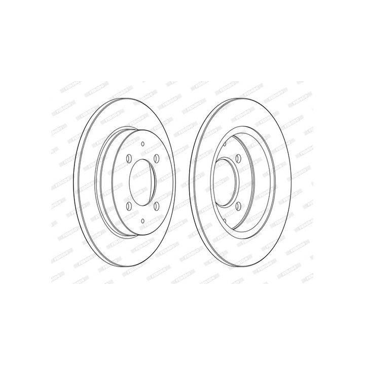 Stabdžių diskas FERODO DDF1622C