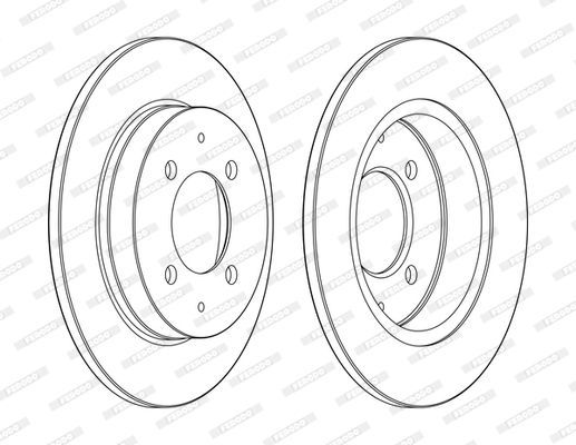Stabdžių diskas FERODO DDF1622C
